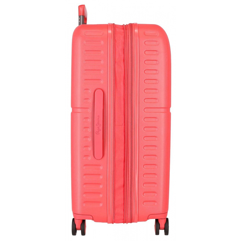 PEPE JEANS Highlight Coral, Sada luxusních ABS cestovních kufrů 70cm/55cm,768952D PEPE JEANS Highlight Coral, Sada luxusních ABS cestovních kufrů 70cm/55cm,768952D
