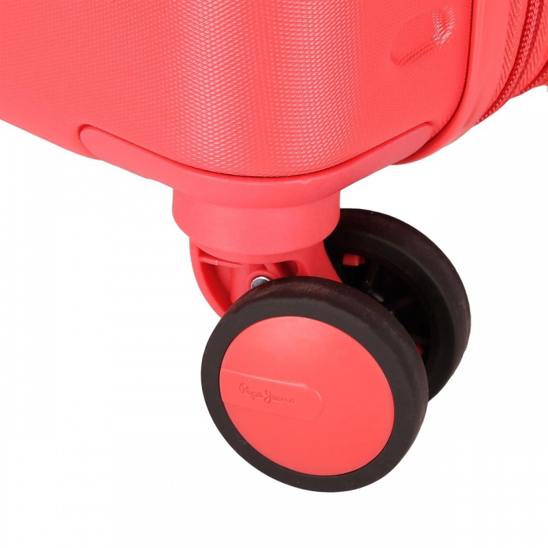 PEPE JEANS Highlight Coral, Sada luxusních ABS cestovních kufrů 70cm/55cm,768952D PEPE JEANS Highlight Coral, Sada luxusních ABS cestovních kufrů 70cm/55cm,768952D