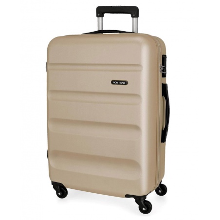 ROLL ROAD Flex Champagne, ABS Cestovní kufr, 75x52x28cm, 91L, 5849369 (large)