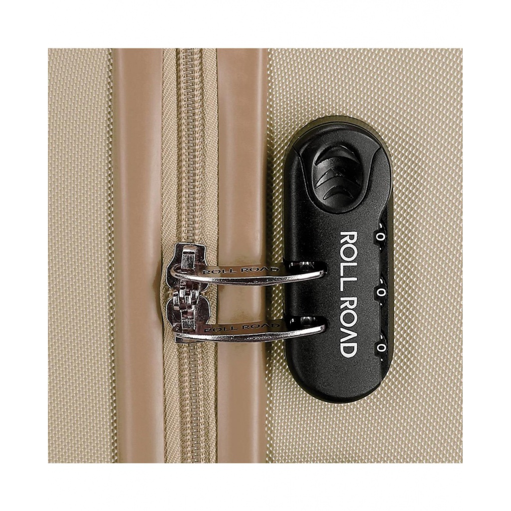 ROLL ROAD Flex Champagne, ABS Cestovný kufor, 75x52x28cm, 91L, 5849369 (large)