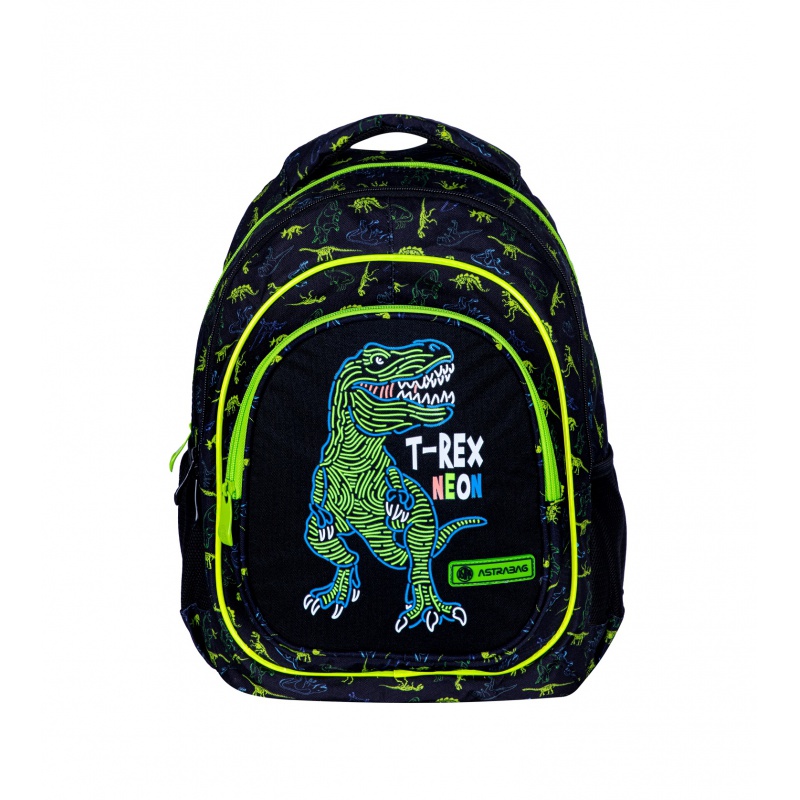 ASTRABAG Školní batoh pro první stupeň T-REX NEON, AB330, 502023064