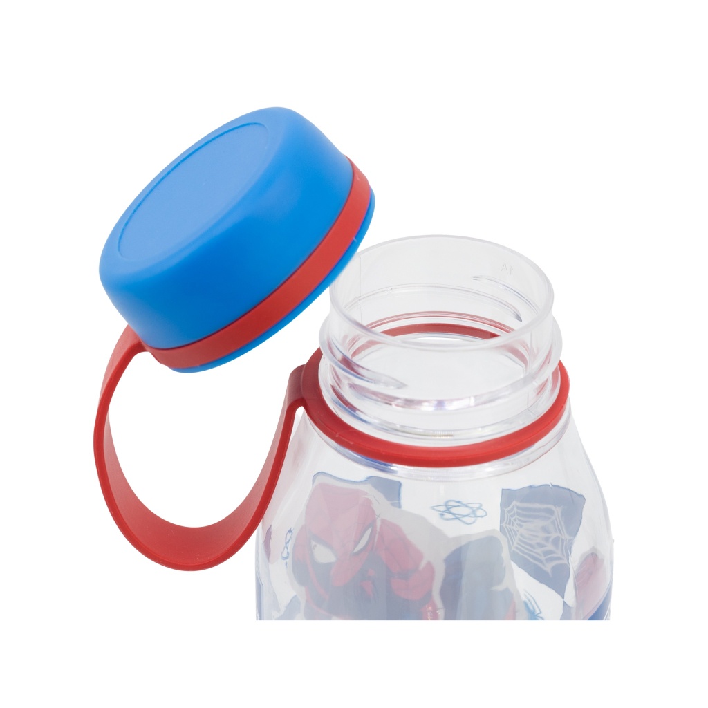 Plastová láhev se silikonovým poutkem SPIDERMAN, 460ml, 74782