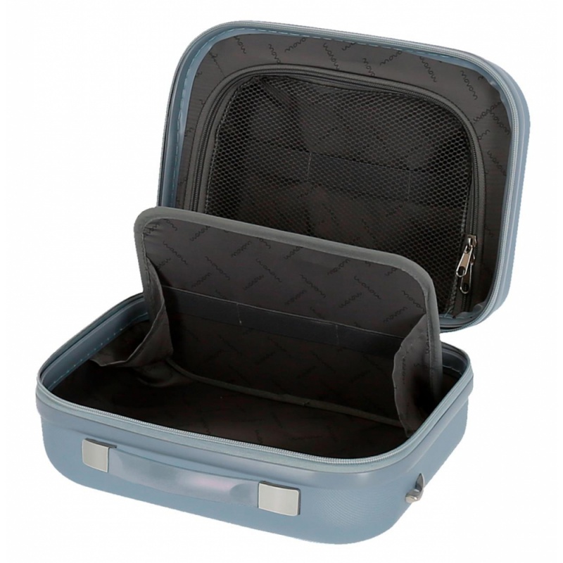 Movom Riga Light Blue, ABS Cestovný kozmetický kufrík, 9 L – praktický a kompaktný Movom Riga Light Blue, ABS Cestovný kozmetický kufrík, 9 L – praktický a kompaktný