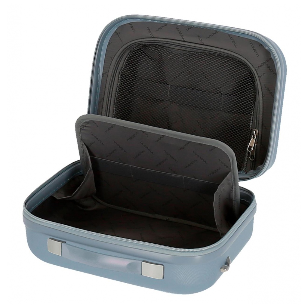 Movom Riga Light Blue, ABS Cestovný kozmetický kufrík, 9 L – praktický a kompaktný