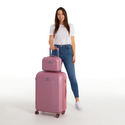 Movom Riga Pink, ABS Cestovný kozmetický kufrík, 9 L – ideálny pre cesty Movom Riga Pink, ABS Cestovný kozmetický kufrík, 9 L – ideálny pre cesty