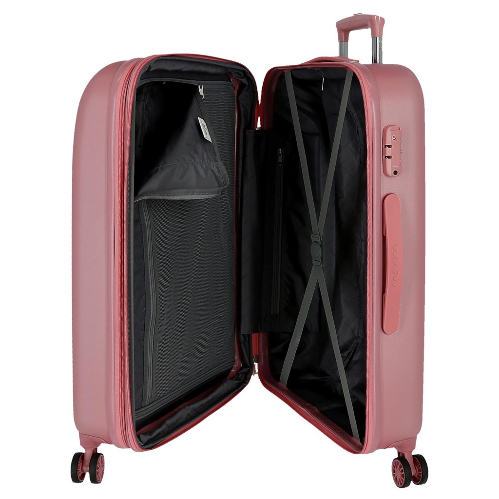 Cestovní kufr MOVEM Riga Pink, 49x27x72cm, 72L, 5999265 (medium exp.)