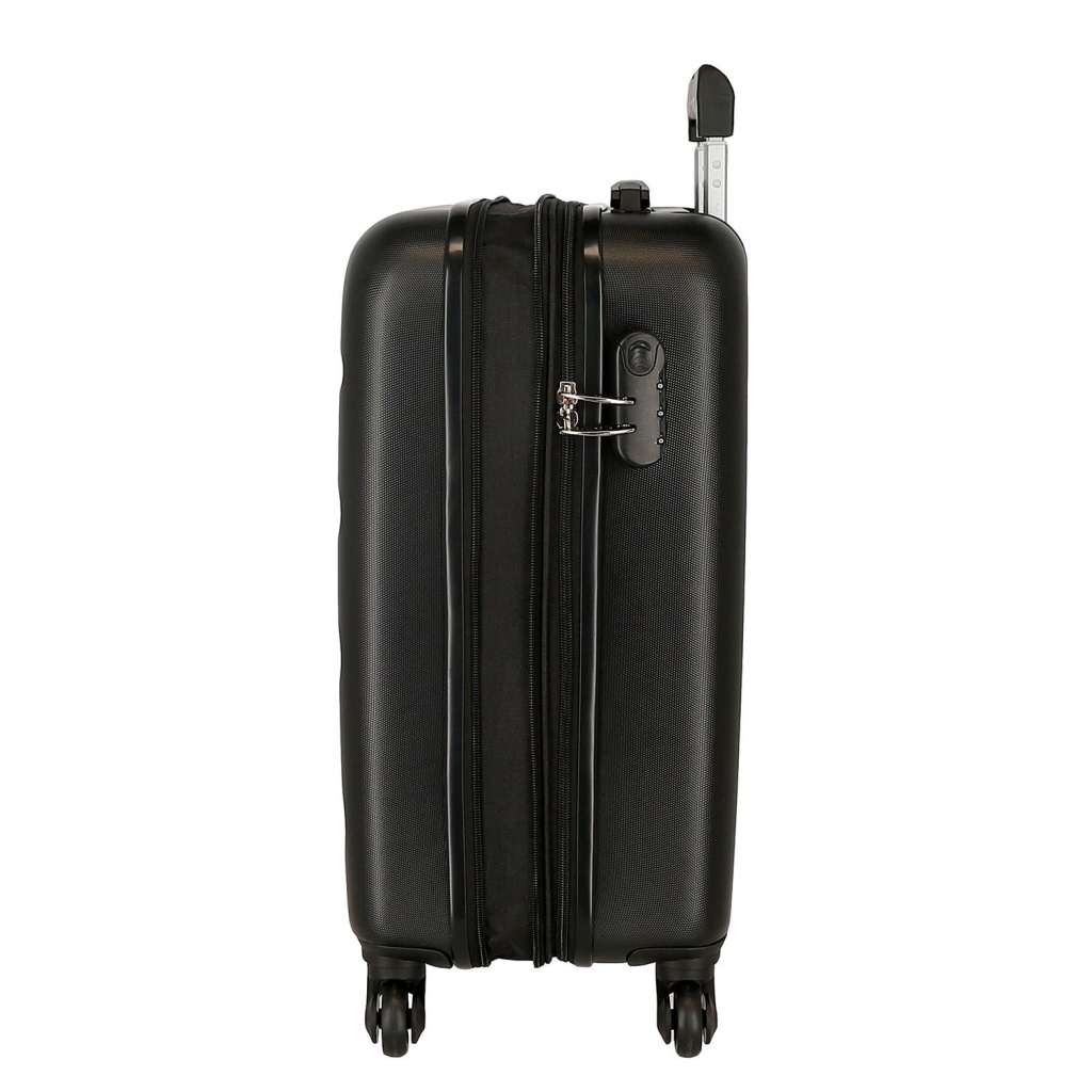 ROLL ROAD Flex Black – ľahký ABS príručný kufor 55×38×20 cm, 35 l, otočné kolieska | ZdenkaTri.sk