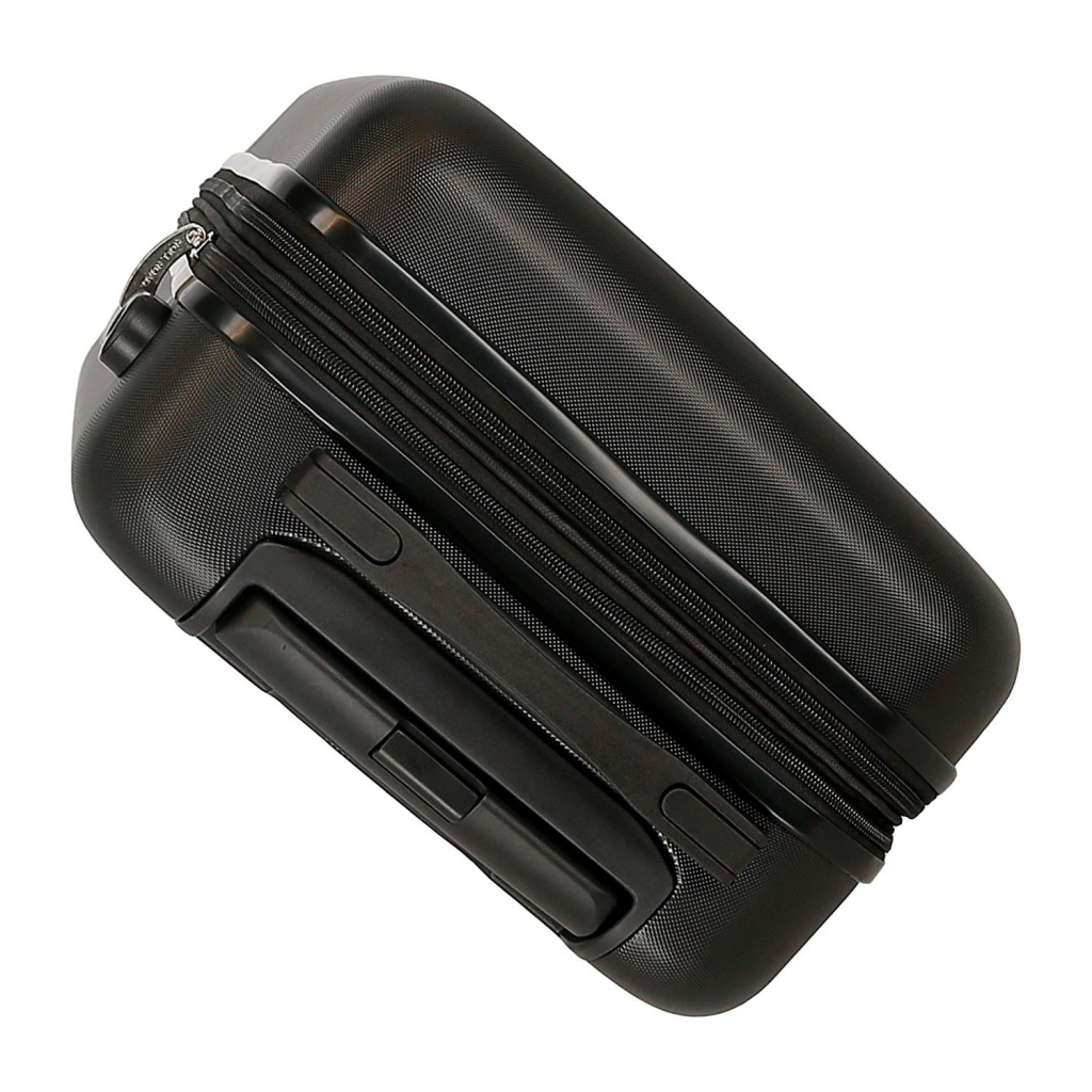 ROLL ROAD Flex Black, ABS Cestovní kufr, 55x38x20cm, 35L, 5848660 (small exp.)