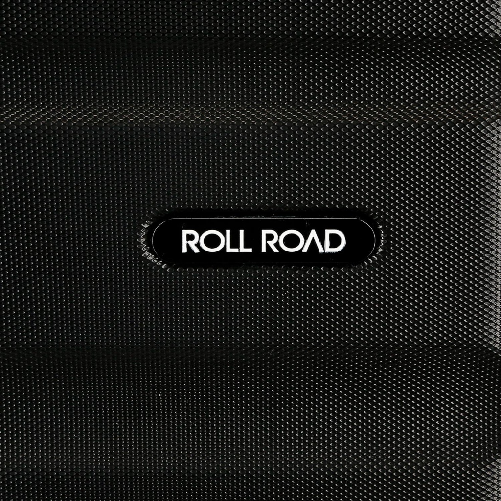 ROLL ROAD Flex Black – ľahký ABS príručný kufor 55×38×20 cm, 35 l, otočné kolieska | ZdenkaTri.sk