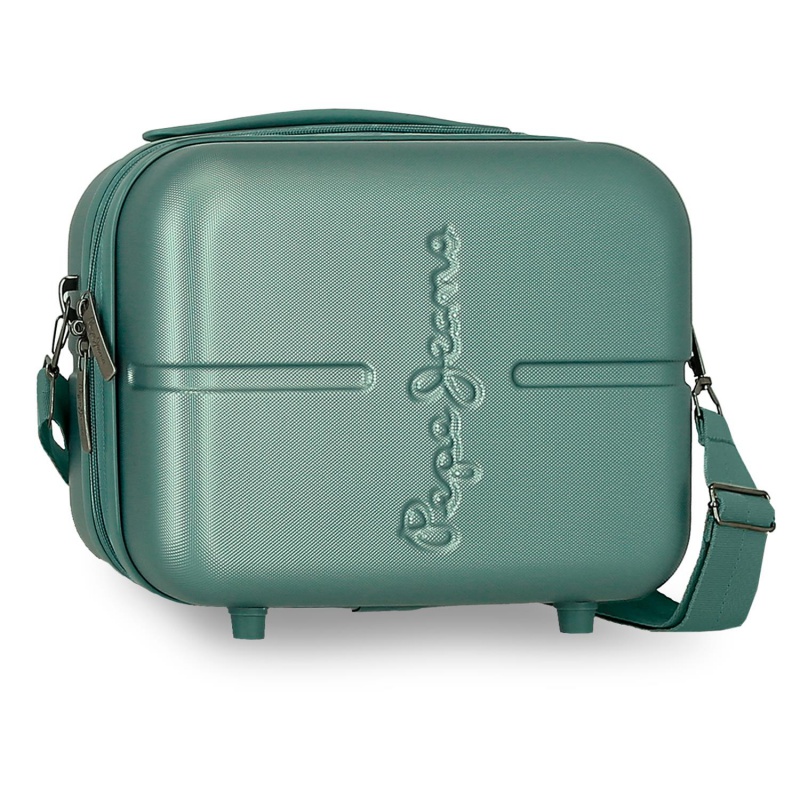 PEPE JEANS Highlight Verde, Cestovný kozmetický kufrík, 21x29x15cm, 768392B