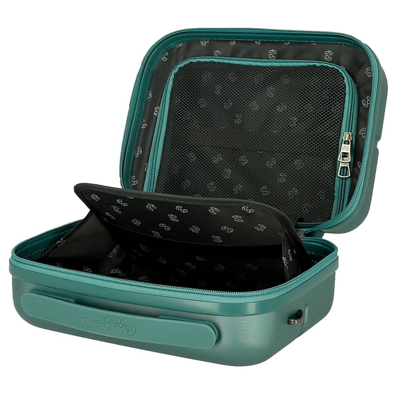 PEPE JEANS Highlight Verde, Cestovní kosmetický kufřík, 21x29x15cm, 768392B