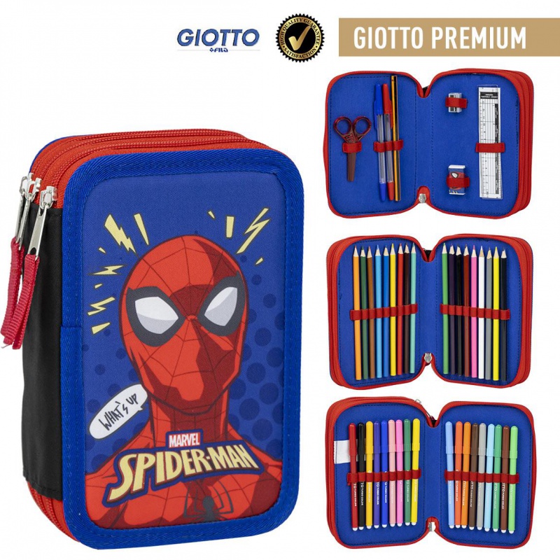 Trojposchodový peračník s náplňou Spiderman, 2700001257 Trojposchodový peračník s náplňou Spiderman, 2700001257