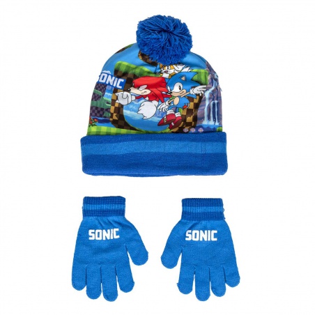 Zimní set (čepice, rukavice) Ježek Sonic, 2200009932