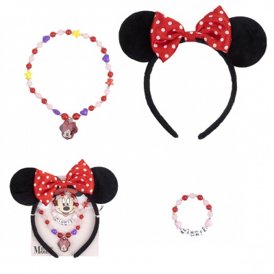 Beauty set MINNIE MOUSE (náhrdelník, náramok, čelenka), 2500002219