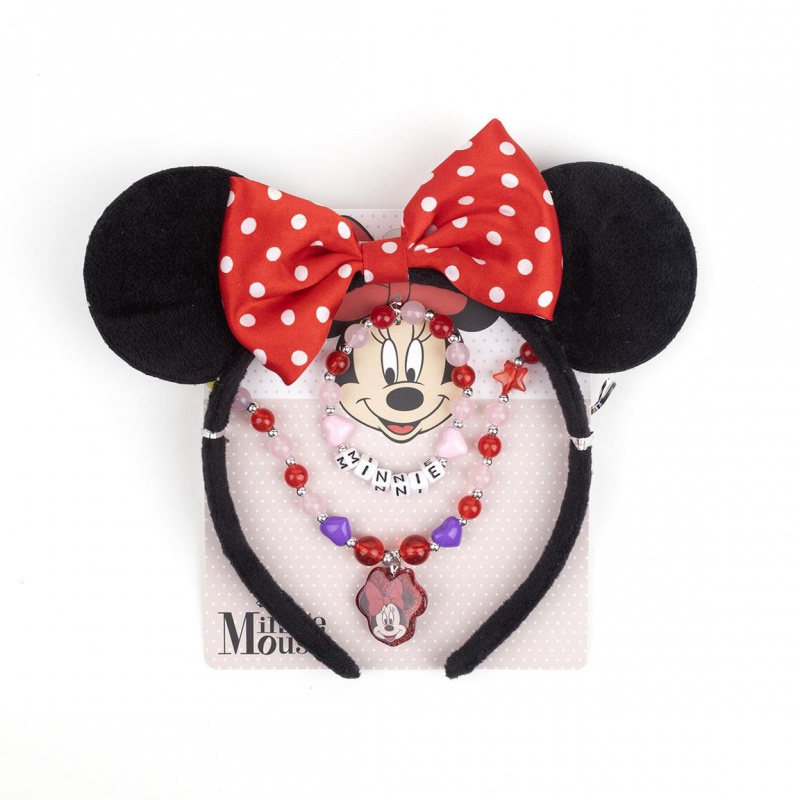 Beauty set MINNIE MOUSE (náhrdelník, náramek, čelenka), 2500002219