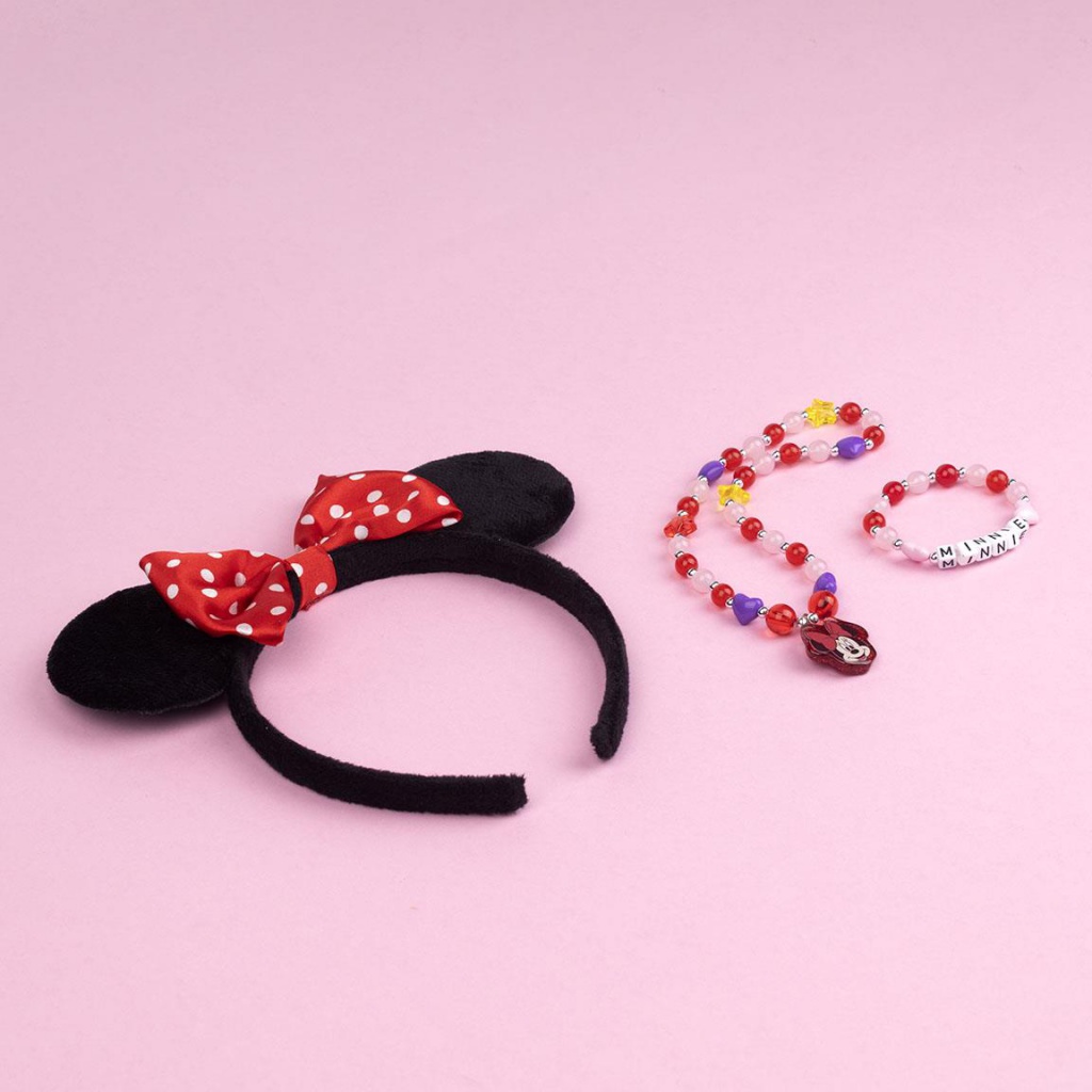 Beauty set MINNIE MOUSE (náhrdelník, náramek, čelenka), 2500002219