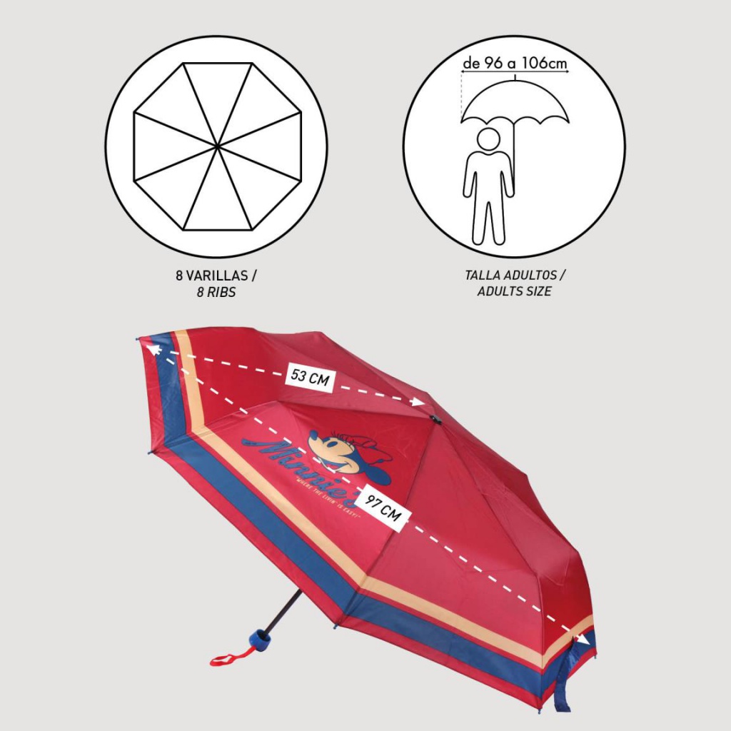 Skládací deštník MINNIE MOUSE, 2400000670