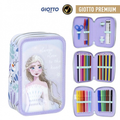 Třípatrový penál s náplní DISNEY FROZEN Elsa, 22700001191 Třípatrový penál s náplní DISNEY FROZEN Elsa, 22700001191