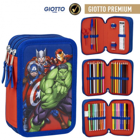 Třípatrový penál s náplní AVENGERS, 2700001258