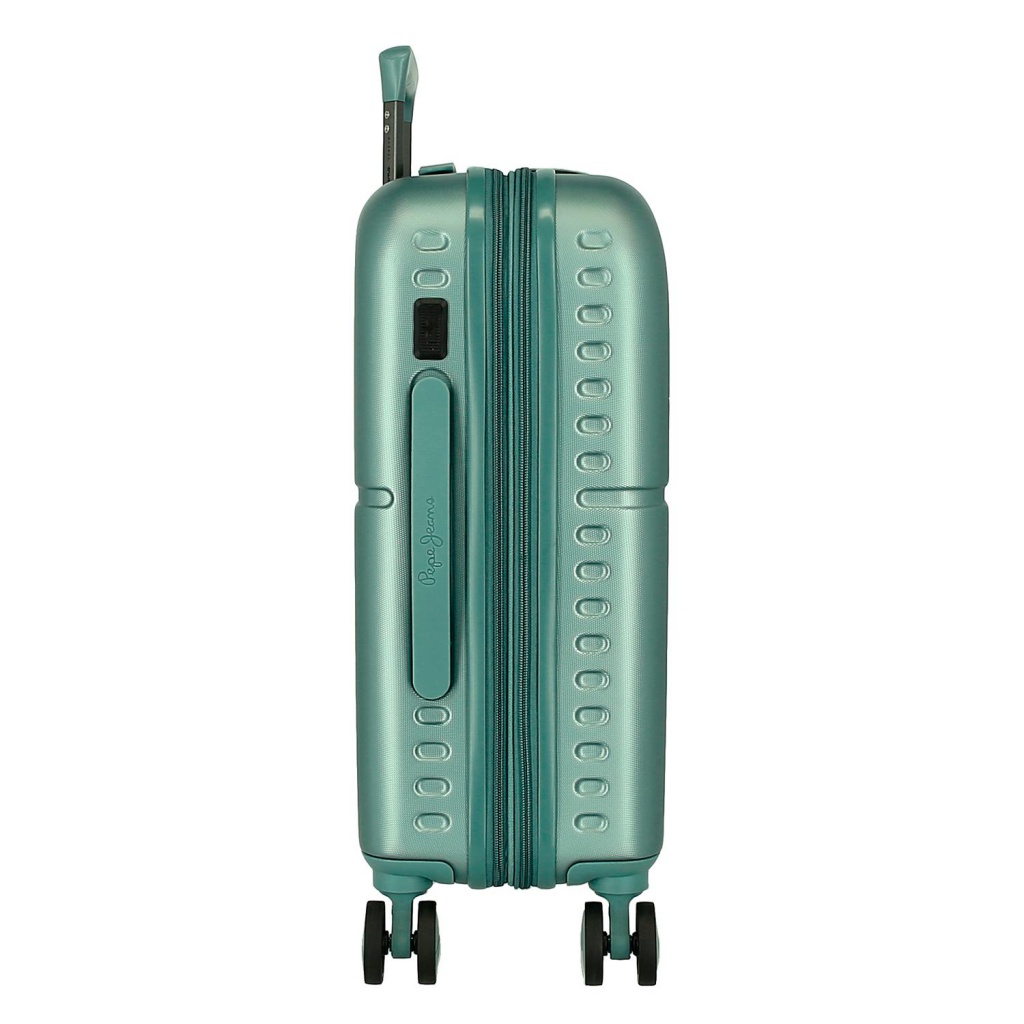 PEPE JEANS Highlight Verde – Cestovný kufor 55×40×20 cm, 37 L (príručná batožina, expander)