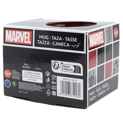 Keramický hrnček Marvel Pattern 380 ml – licenčný