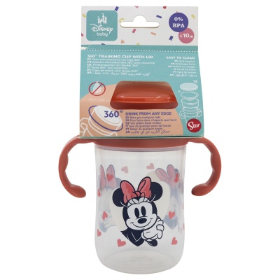 Tréningový hrnček s rúčkami MINNIE MOUSE, 360ml, 13314 Tréningový hrnček s rúčkami MINNIE MOUSE, 360ml, 13314