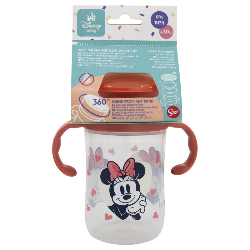 Tréningový hrnček s rúčkami MINNIE MOUSE, 360ml, 13314 Tréningový hrnček s rúčkami MINNIE MOUSE, 360ml, 13314