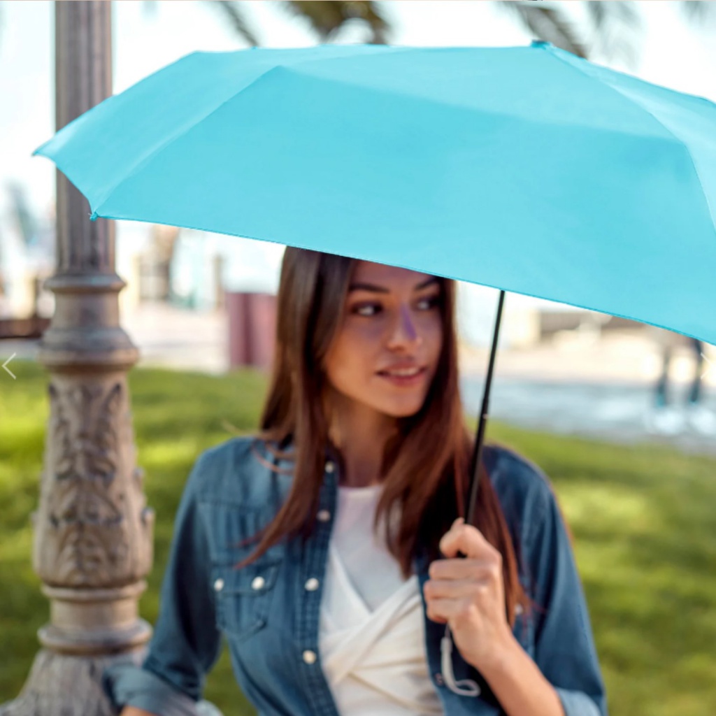 Skladací dáždnik s UV filtrom Perletti Time Marrone Pastello 26409