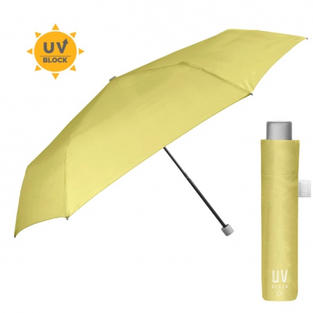 Skládací deštník s UV filtrem Perletti Time / Giallo Pastello, 26409