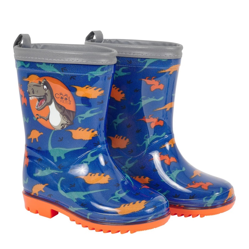 Dětské reflexní holínky Perletti Cool Kids Dinosaur, 15647 Dětské reflexní holínky Perletti Cool Kids Dinosaur, 15647