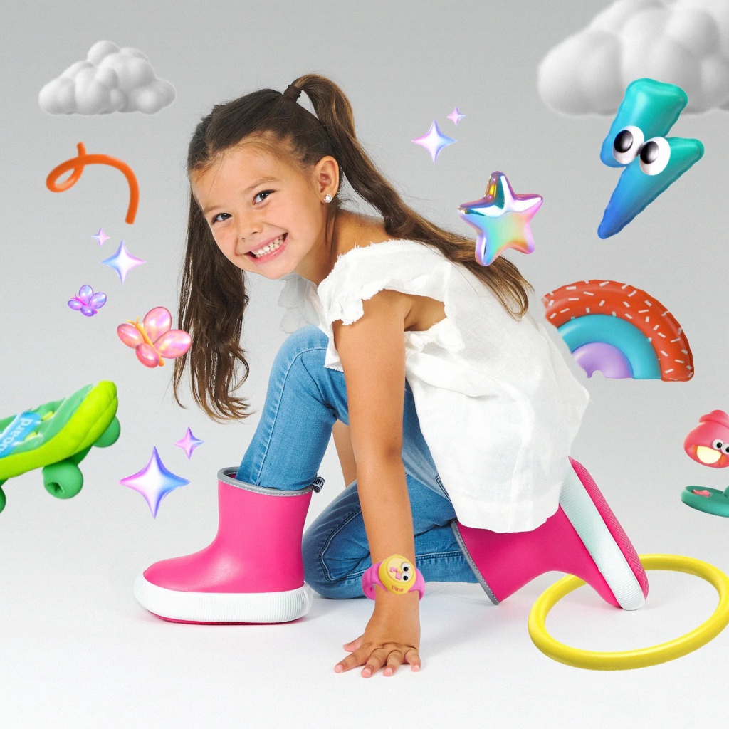 Dětské reflexní holínky Perletti Cool Kids Chunky, 15652