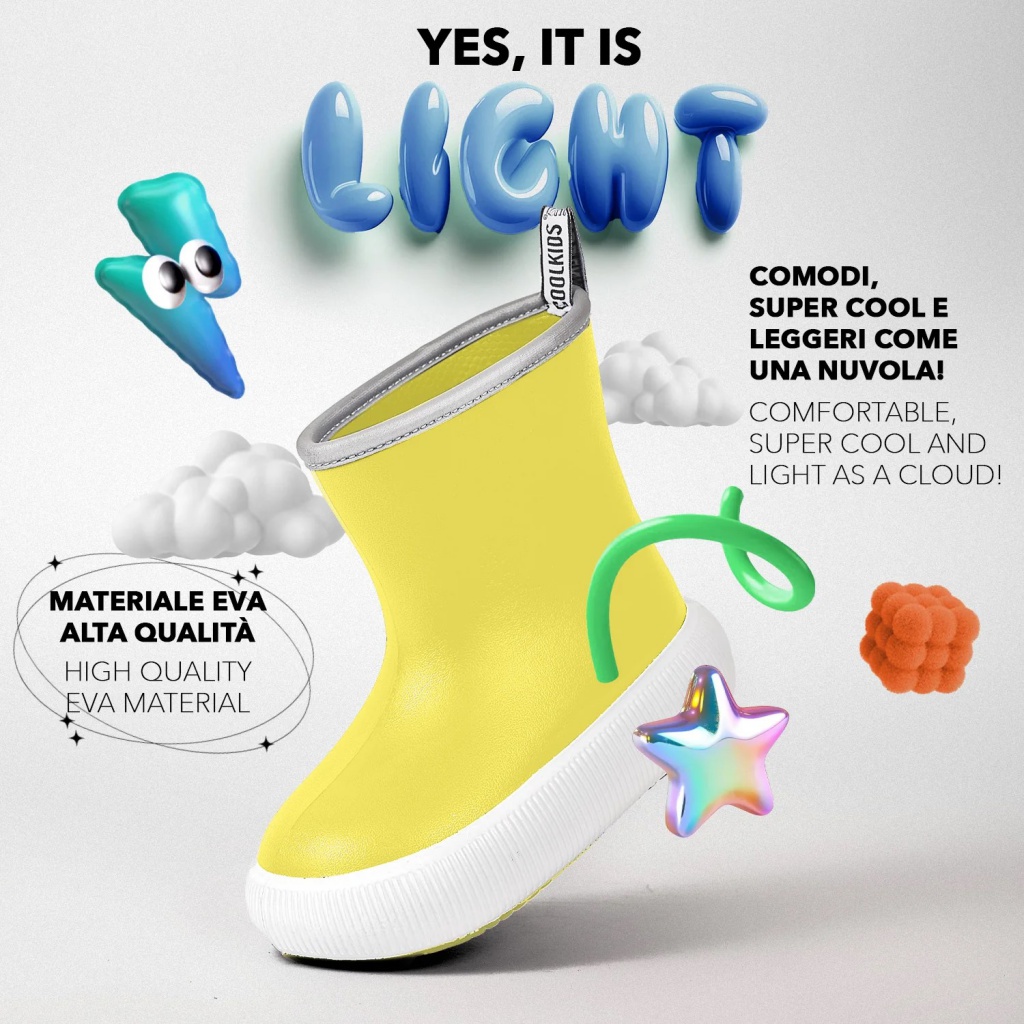 Dětské reflexní holínky Perletti Cool Kids Chunky, 15652