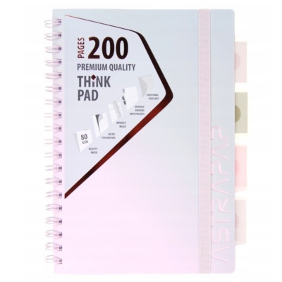 Poznámkový blok s rozdělovači, 200 stran, A4 80g/m2 "AstraPAP Ombre", 104023007