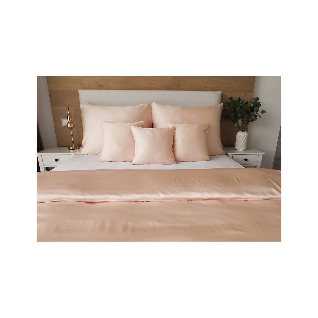 Bambusové obliečky Luna pudrová, Materiál: Bambusový satén, Rozmer: 1x70x90/1x140x200cm