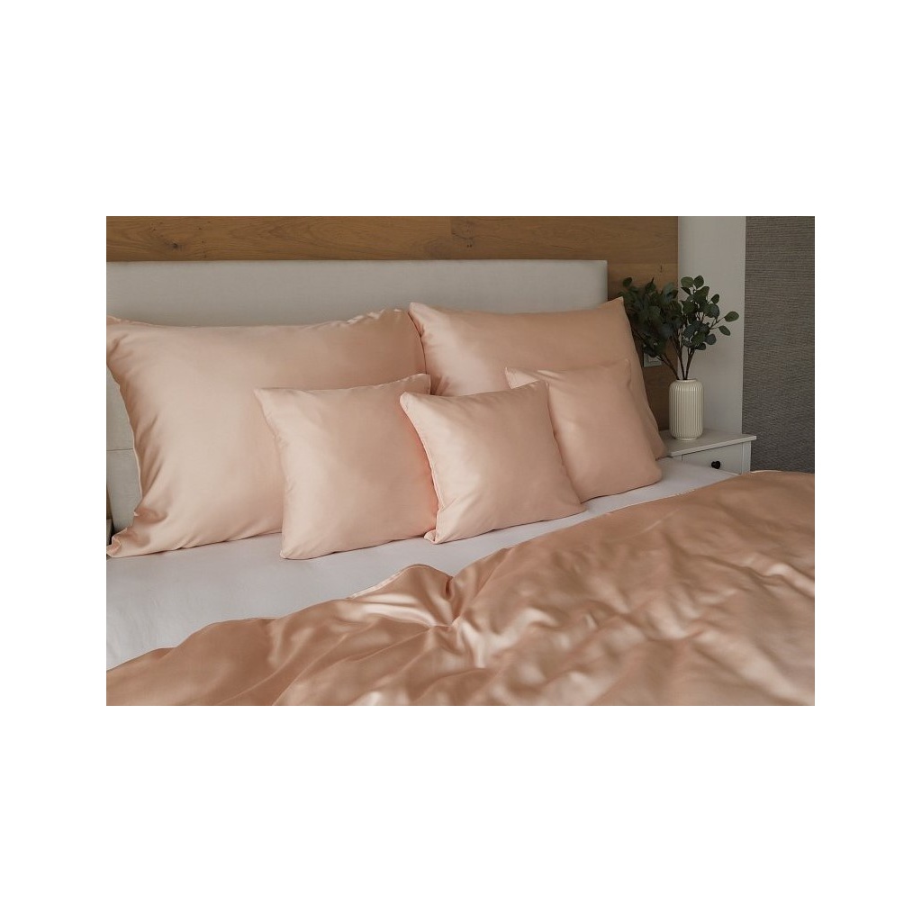 Bambusové obliečky Luna pudrová, Materiál: Bambusový satén, Rozmer: 1x70x90/1x140x200cm