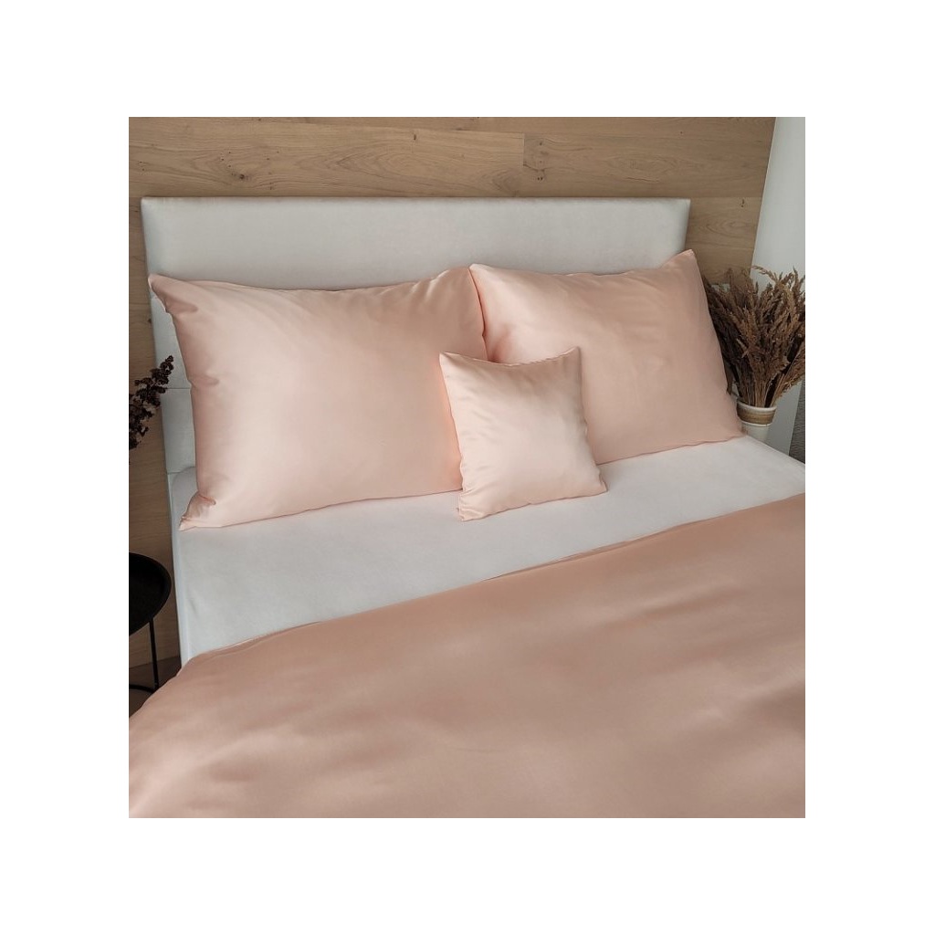 Bambusové povlečení Luna pudrová, Materiál: Bambusový satén, Rozměr: 1x70x90/1x140x200cm