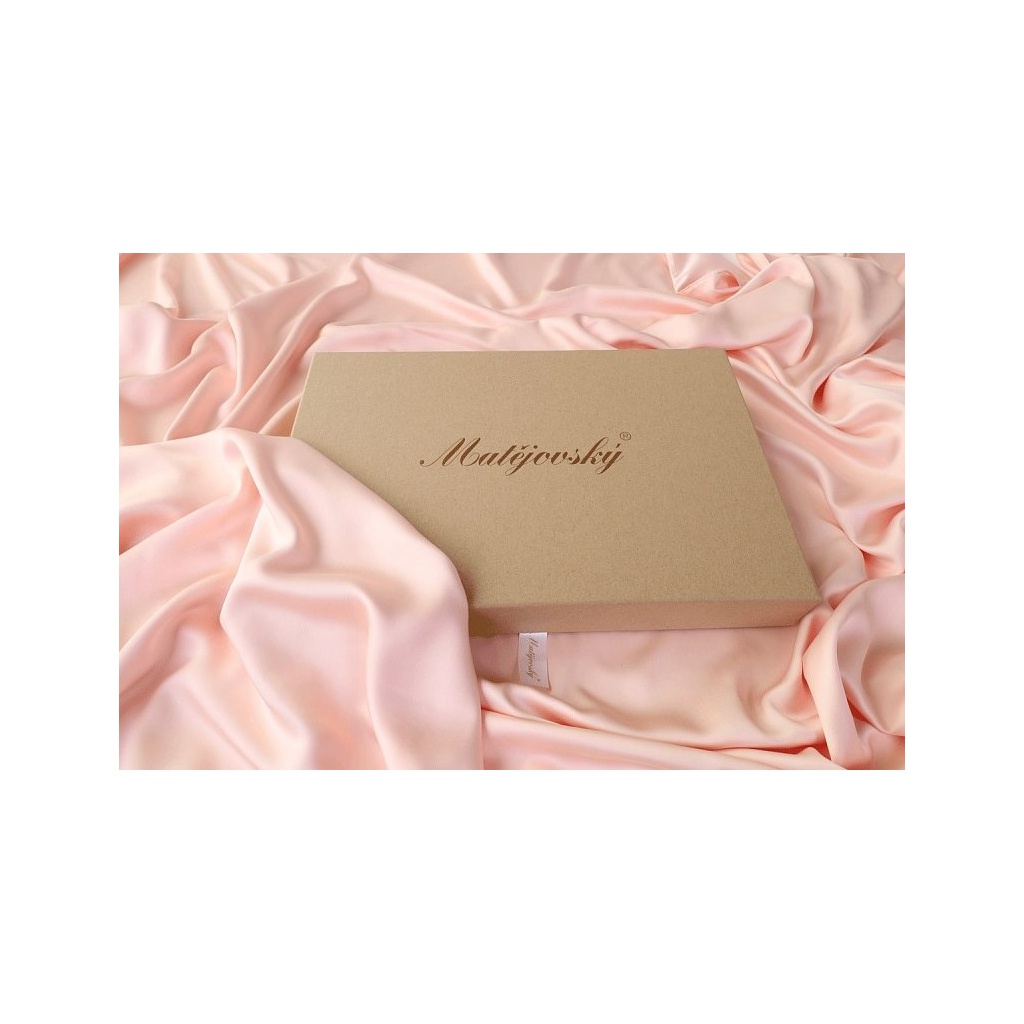 Bambusové povlečení Luna pudrová, Materiál: Bambusový satén, Rozměr: 1x70x90/1x140x200cm