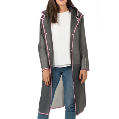 Kvalitní dámská pláštěnka Perletti Transparente Rosa, vel. S S, 14216