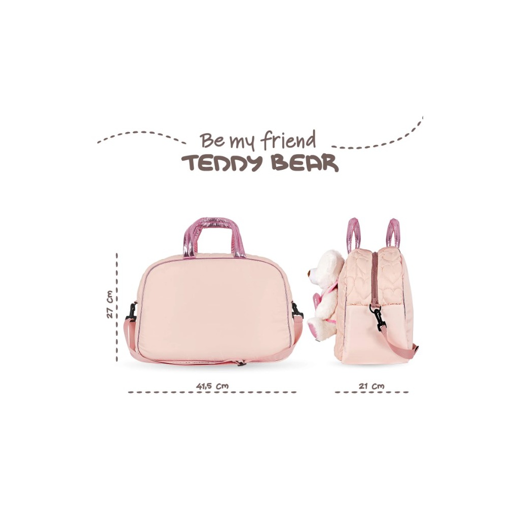 Ružová športová taška s ľadovým medveďom Perletti Kids, 13088