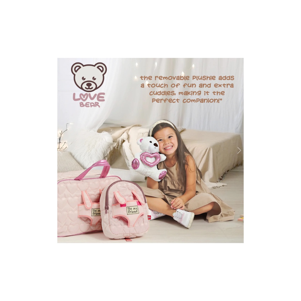 Ružová športová taška s ľadovým medveďom Perletti Kids, 13088
