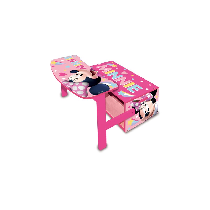 Dětský dřevěný nábytek 3v1 MINNIE MOUSE (Lavička, Box na hračky, Stolek), WD13980 Dětský dřevěný nábytek 3v1 MINNIE MOUSE (Lavička, Box na hračky, Stolek), WD13980