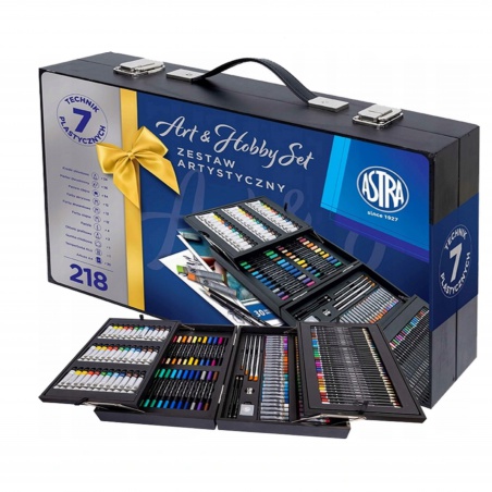 Artea Premium Art Set 218 dielov – luxusná umelecká sada