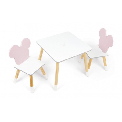 detsky-dreveny-stolek-2-zidle-minnie-mouse-iconic-wd16730