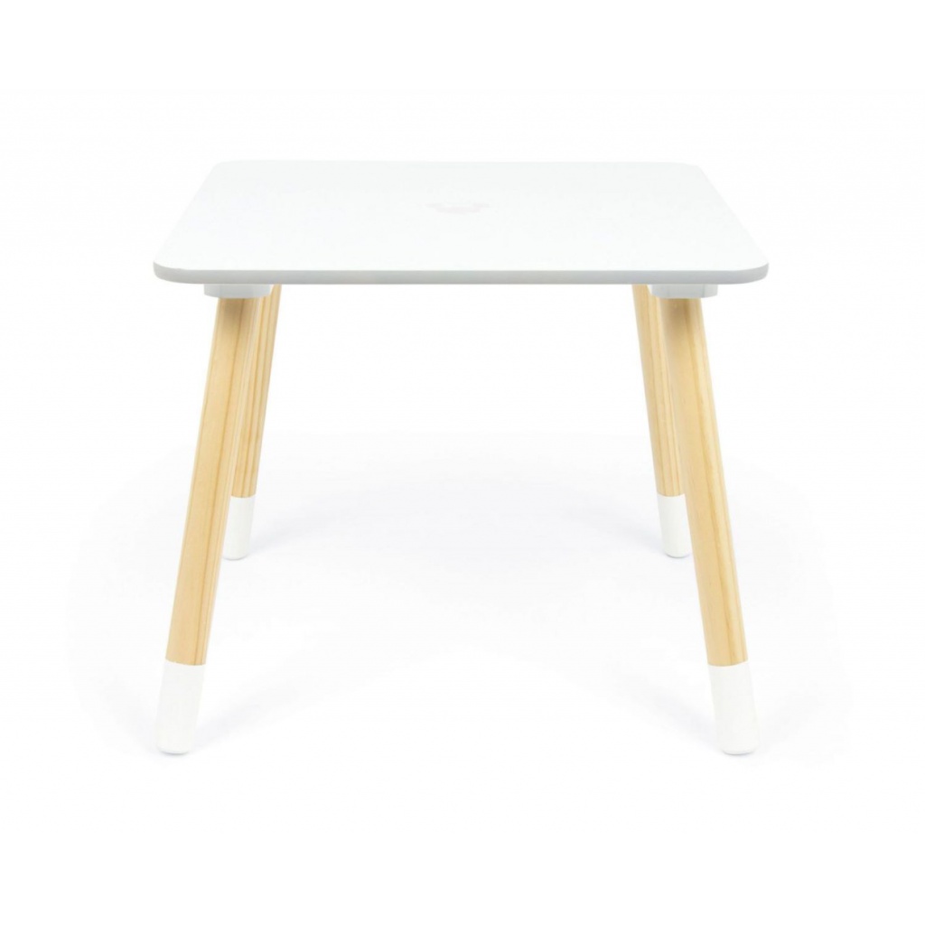 Detský drevený stolík + 2 stoličky MINNIE MOUSE Iconic – zábavný nábytok do detskej izby