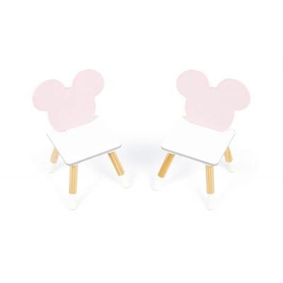 Dětský dřevěný stolek + 2 židle MINNIE MOUSE Iconic, WD16730 Dětský dřevěný stolek + 2 židle MINNIE MOUSE Iconic, WD16730