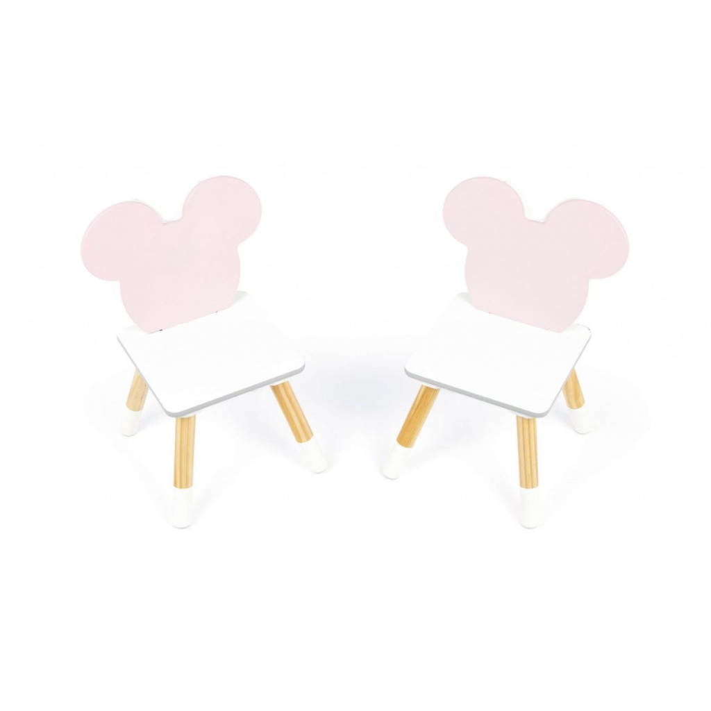 Dětský dřevěný stolek + 2 židle MINNIE MOUSE Iconic, WD16730
