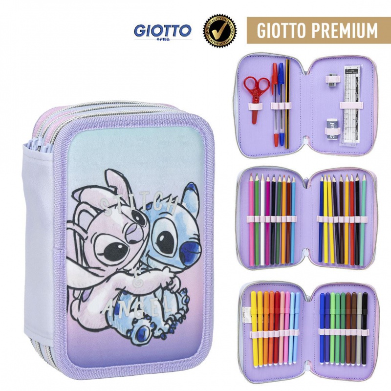 Trojposchodový peračník Lilo & Stitch s náplňou GIOTTO