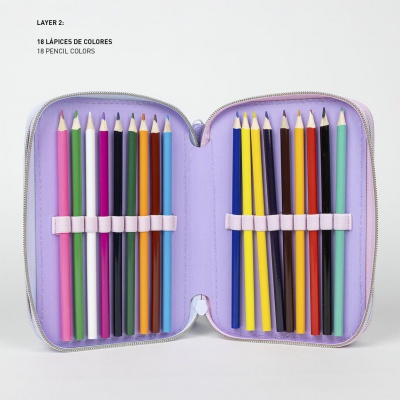 Třípatrový penál s náplní Lilo & Stitch, 2700001153