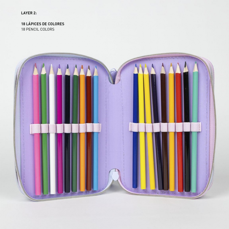 Trojposchodový peračník Lilo & Stitch s náplňou GIOTTO