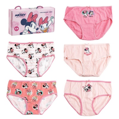 Bavlnené nohavičky v darčekovom balení Minnie Mouse, 5ks, 2900002516